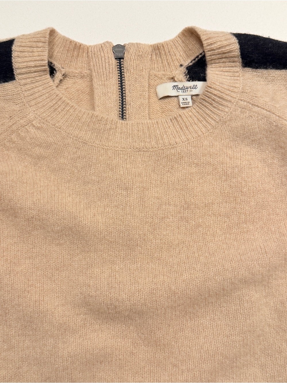 Madewell Zip Back Sweater